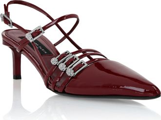 Philipp Plein Multi-Strap Mid-Heel Slingbacks 5