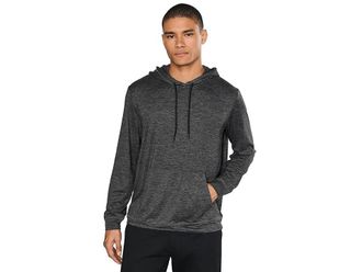 Barefoot Dreams Malibu Collection(r) Butterchic Zip-Up Hoodie Mens Sweater Heathered Carbon : 2XL, Polyester/Spandex