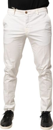 Domenico Tagliente White Tapered Dress Formal Trouser Mens Pants (Pre-Owned)