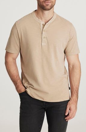 34 Heritage Slub Cotton Short Sleeve Henley in Twill at Nordstrom, Size Xx-Large