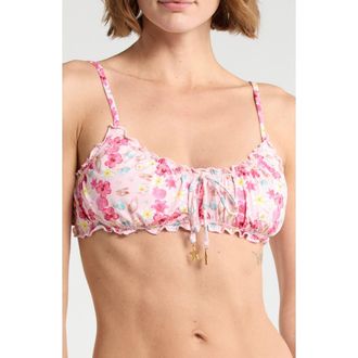 Dippin' Daisy's Swimwear Bonita Ruffled Bikini Top in Pink Oasis at Nordstrom Rack, Size X-Small