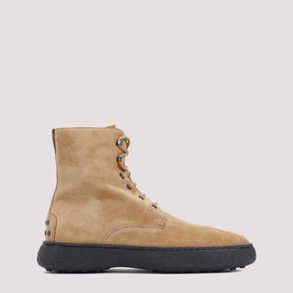 Tod's Light Brown Suede Boots
