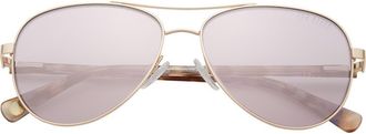 Ted Baker 57mm Aviator Sunglasses in Pink at Nordstrom Rack