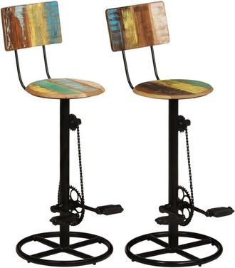 vidaXL vidaXL Bar Stools 2 pcs Solid Wood Reclaimed