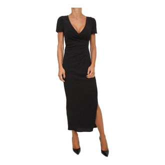 A|X Armani Exchange Zwarte Polyester Jurk - Dames - Casual kleedjes - Zwart - M - Polyester - Kleedjes