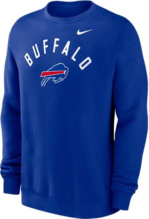 Nike Buffalo Bills Club Nike Mens NFL Pullover Crew in Blue | NKPV4DA81-ANW