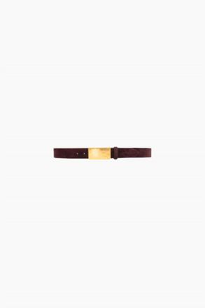 Mother Womens Chara Suede Belt In Burgundy
