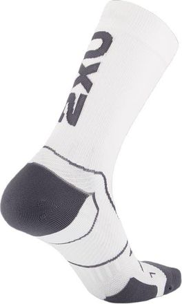 2XU Vectr Cushion Crew Socks in White/grey at Nordstrom, Size X-Large