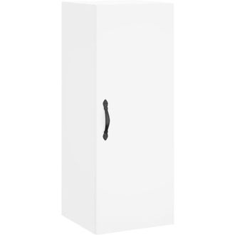 vidaXL Armario De Pared Madera De Ingenier&iacute;a Blanco 34,5x34x90 Cm Vidaxl