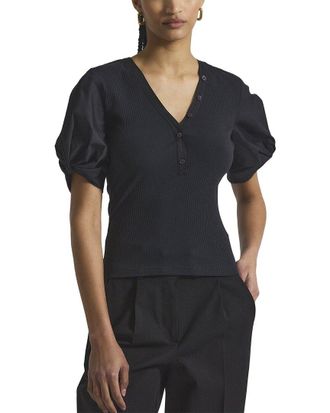 Derek Lam Fallon Mixed Media Tee
