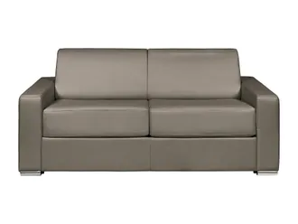 VENTE-UNIQUE.COM Sof&aacute; cama 100% piel 3 plazas topo 194x223cm