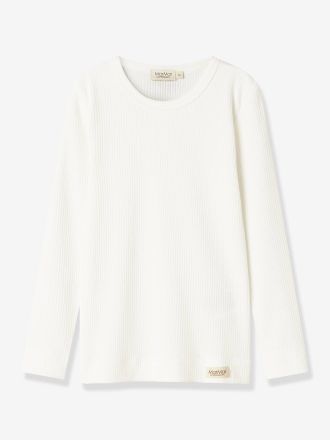 MarMar Copenhagen Kinder Langarmshirt MarMar Copenhagen, Bio-Baumwolle & Modal wei&szlig;