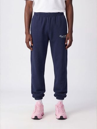 Sporty & Rich Pantaloni jogging in cotone con logo ricamato