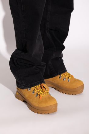 Off-white Hiking Ankle Boots, Mens, Brown