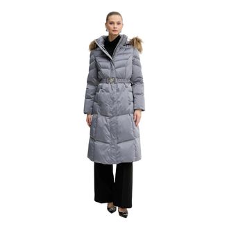 Guess Dames, Mantels, Grijs, Maat: XS Leer