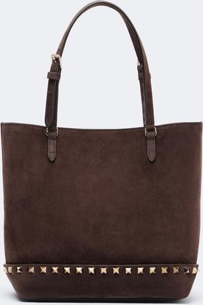 Valentino Garavani Bolso Rockstud Small de ante