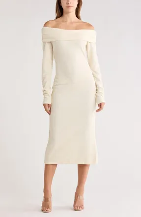 Area Stars Bailey Off the Shoulder Dress in Ivory at Nordstrom Rack, Size X-Large