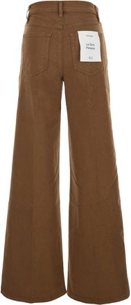 Frame Denim Womens Jeans Le Slim Palazzo Brown Wide Leg Cotton Polyester Elastane