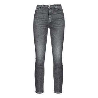 Pinko Skinny Fit Jeans, female, Gray, W24, Vintage Skinny Jeans Love Birds Embroidered
