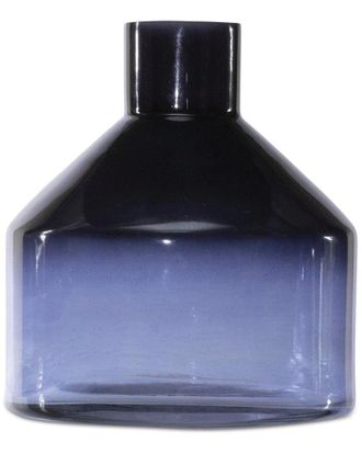 Melrose International Blue Soda Lime Glass Bottle Vase