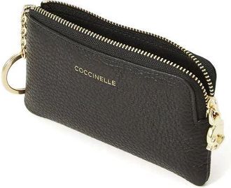 Coccinelle Womens Coin Purse Black Cowhide Bags - Cases