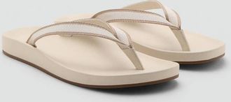 Mango Sandali da spiaggia con fasce bianco - Uomo - 39 - MANGO MAN