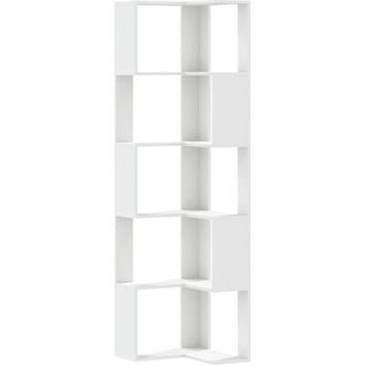 vidaXL Vidaxl - Libreria Angolare 5Ripiani Bianca 50x50x179cm Legno Multistrato