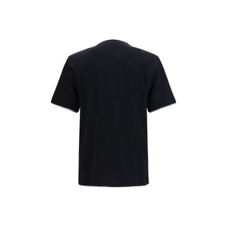 Brunello Cucinelli Mens Black Cotton T-Shirt