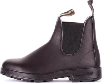 Blundstone Logo Leder Boots - unisex - Chelseaboots - Zwart - 41 EU - Leer - Schoenen