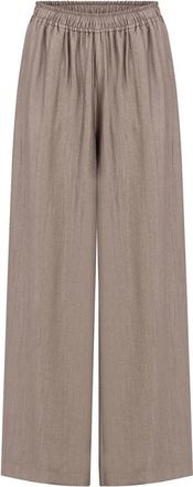 Knit-ted Dames, Broeken, Bruin, Maat: L