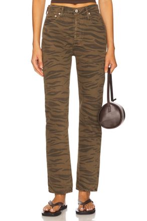 Citizens Of Humanity Blaine Vintage Straight Jeans In Olivine Zebra