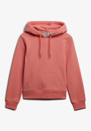 Superdry Kapuzensweatshirt SUPERDRY, Damen, Gr. XL, rosa (lantana pink), Sweatware, Obermaterial: 100% Baumwolle, unifarben, regular fit, Rippb&uuml;ndchen, Sweatsh