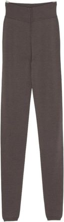 Rick Owens Broeken, Dames, Grijs, L, Wol, Virgin Wool Leggings
