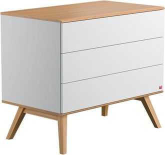 Calicosy C&oacute;moda 3 cajones con patas de roble - L100 cm