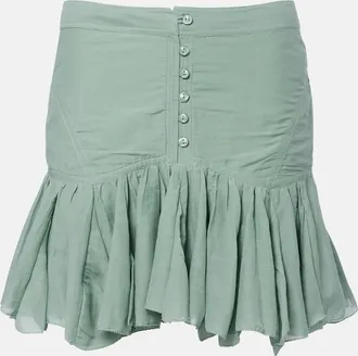 Isabel Marant Minigonna Daneen in misto cotone con volant