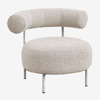 Sklum Pack De 2 Sillones En Tela Boucl&eacute; Arieta Sklum