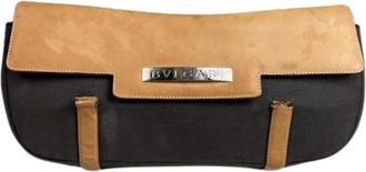Bulgari Pre-owned Vintage leren clutch - Dames - Vintage Clutch - Zwart - ONE Size - Leer - Vintage