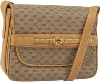 Gucci Pre-owned Cross Body Bags, female, Beige, Size: ONE SIZE Pre-owned Cross Body Bag