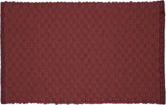 KASANOVA Tappeto bagno ciniglia 80x50 cm Mineral Red