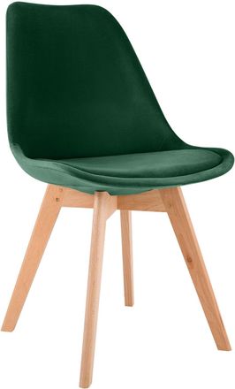 Clp Silla con asiento en terciopelo verde