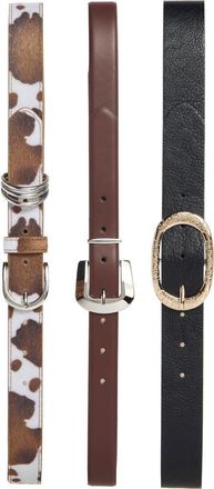 Vince Camuto Assorted Set of 3 Belts in Cowhide at Nordstrom Rack, Size X-Large