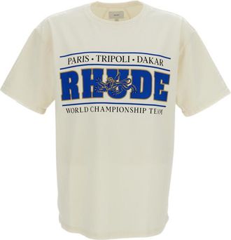 Rhude White Crew Neck T-Shirt