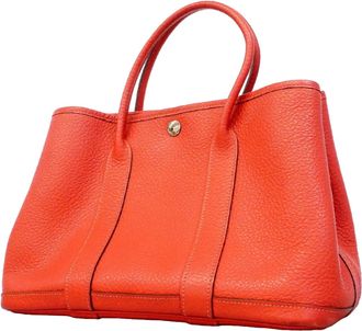 Herm&egrave;s Red Color Negonda Leather Tote Bag (Pre-Owned)
