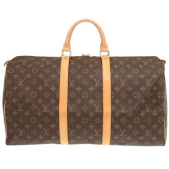 Louis Vuitton Pre-owned Weekend Bags, unisex, Brown, Size: ONE SIZE Pre-owned Keepall 50 Boston Bag