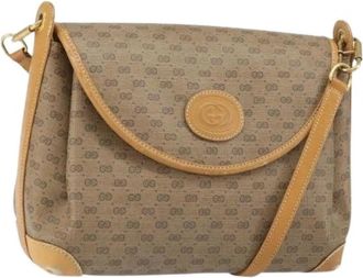 Gucci Pre-owned Plastic Cross Body Bag - Dames - Vintage Schoudertas - Beige - ONE Size - Vintage
