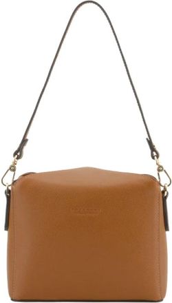 Pourchet Cassetta - Dames - Schoudertassen - Bruin - ONE Size - Leer - Tassen