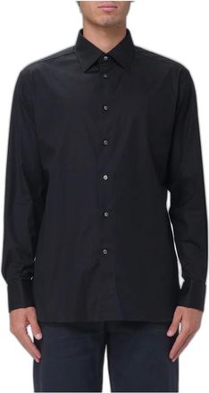 Ermenegildo Zegna Camicia Basic Stretch Poplin - - Shirts - Uomo - Nero - XL