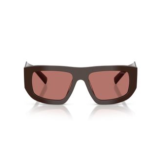 Prada 0pr D04su Oversized Rectangular Acetate Sunglasses