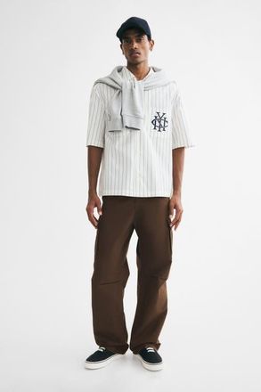 H&M Relaxed-fit Cargo Pants in Dark Brown at Nordstrom, Size Xx-Large