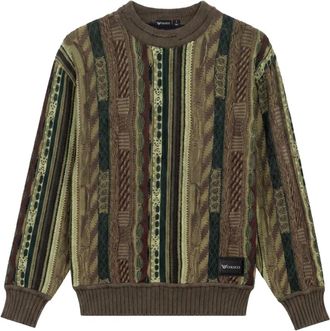 Carlo Colucci Maglione in maglia jacquard - - Knitwear - Uomo - Verde - L